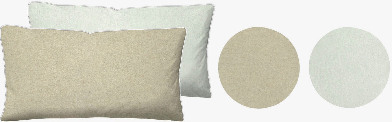 Biberna Bettwäsche - beige-grau