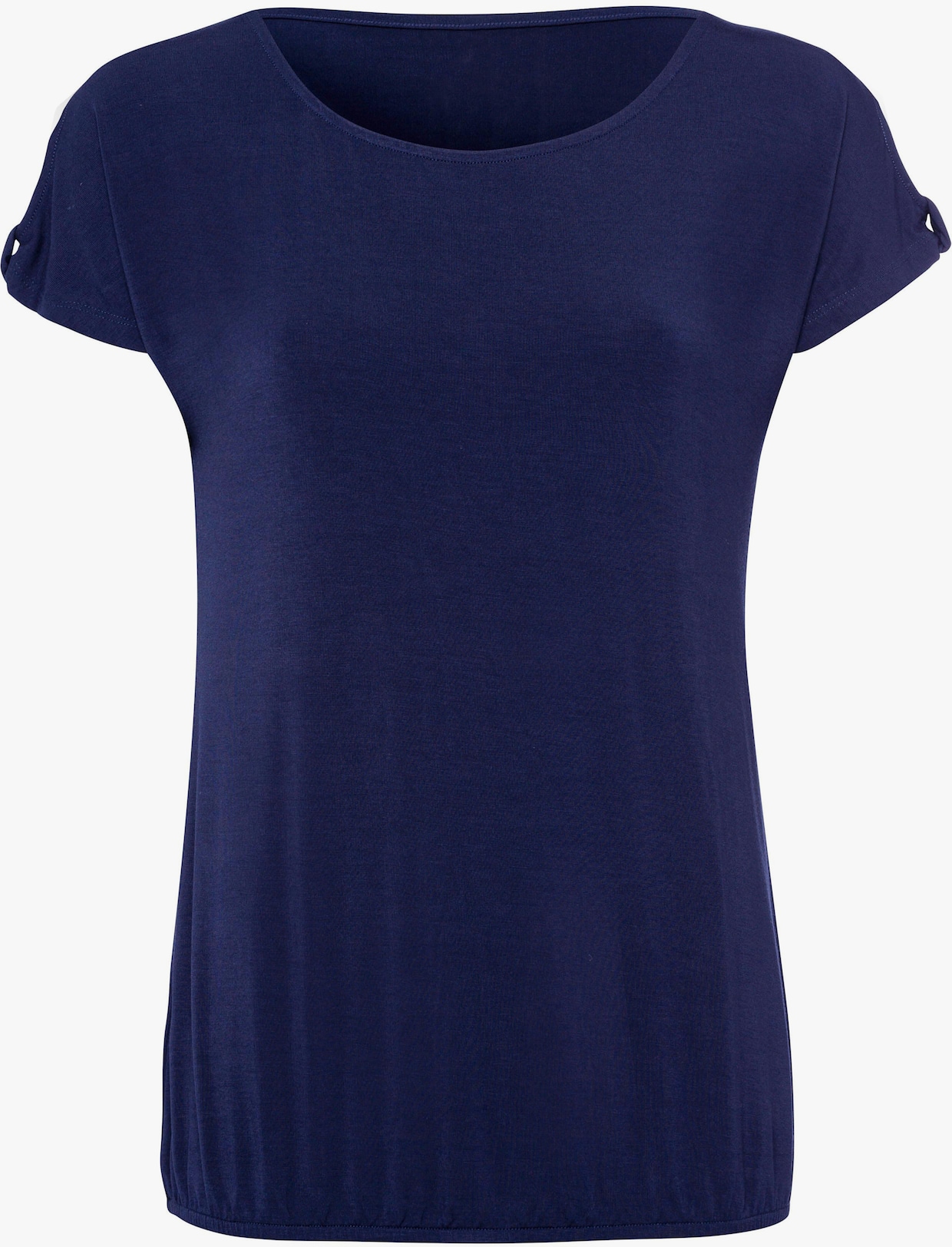 LASCANA T-Shirt - blau, weiß-bedruckt
