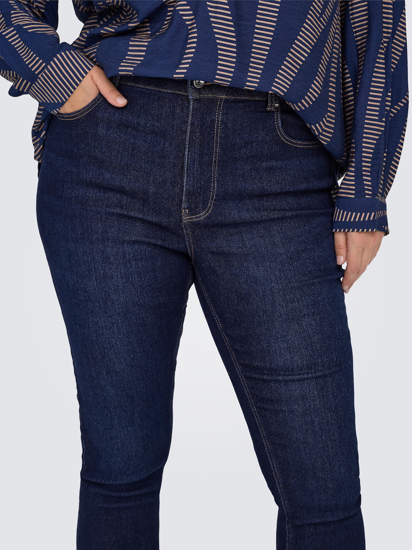 Skinny-fit-Jeans - dark blue denim