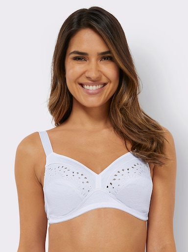 wäschepur BH ohne Bügel - weiß