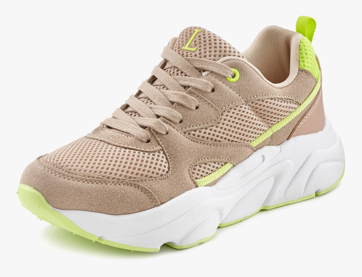 LASCANA Sneaker - geel/beige