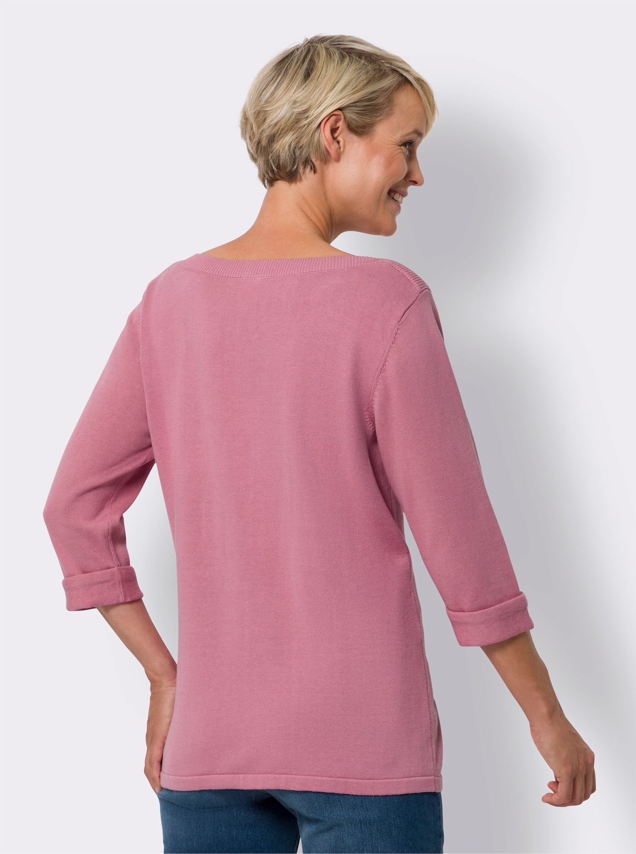 3/4 Arm-Pullover - altrosa