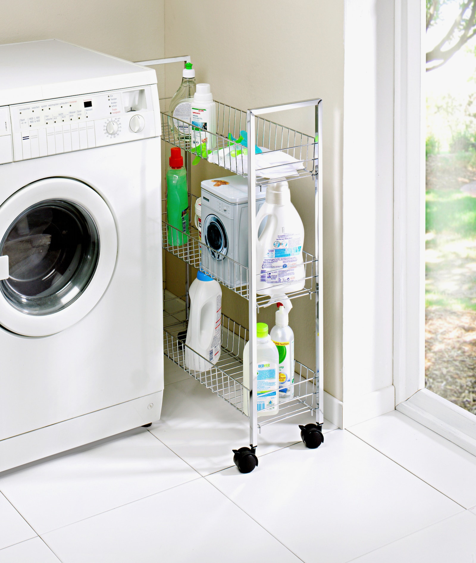 heine home Chariot de rangement - couleur argent