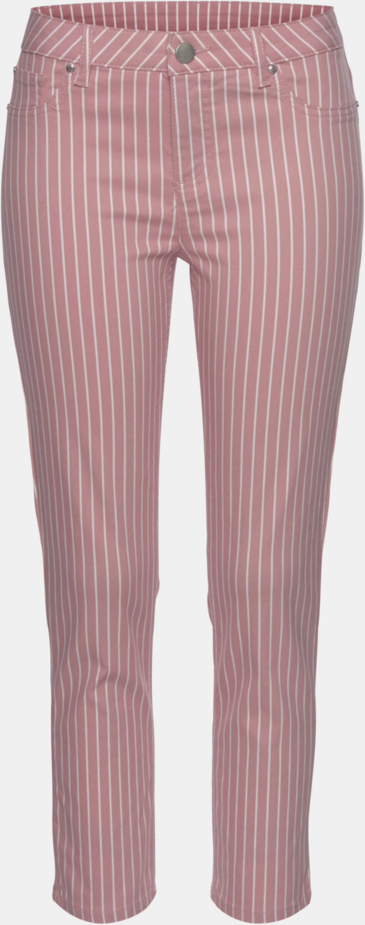LASCANA 7/8-Jeggings - mauve-weiß-gestreift