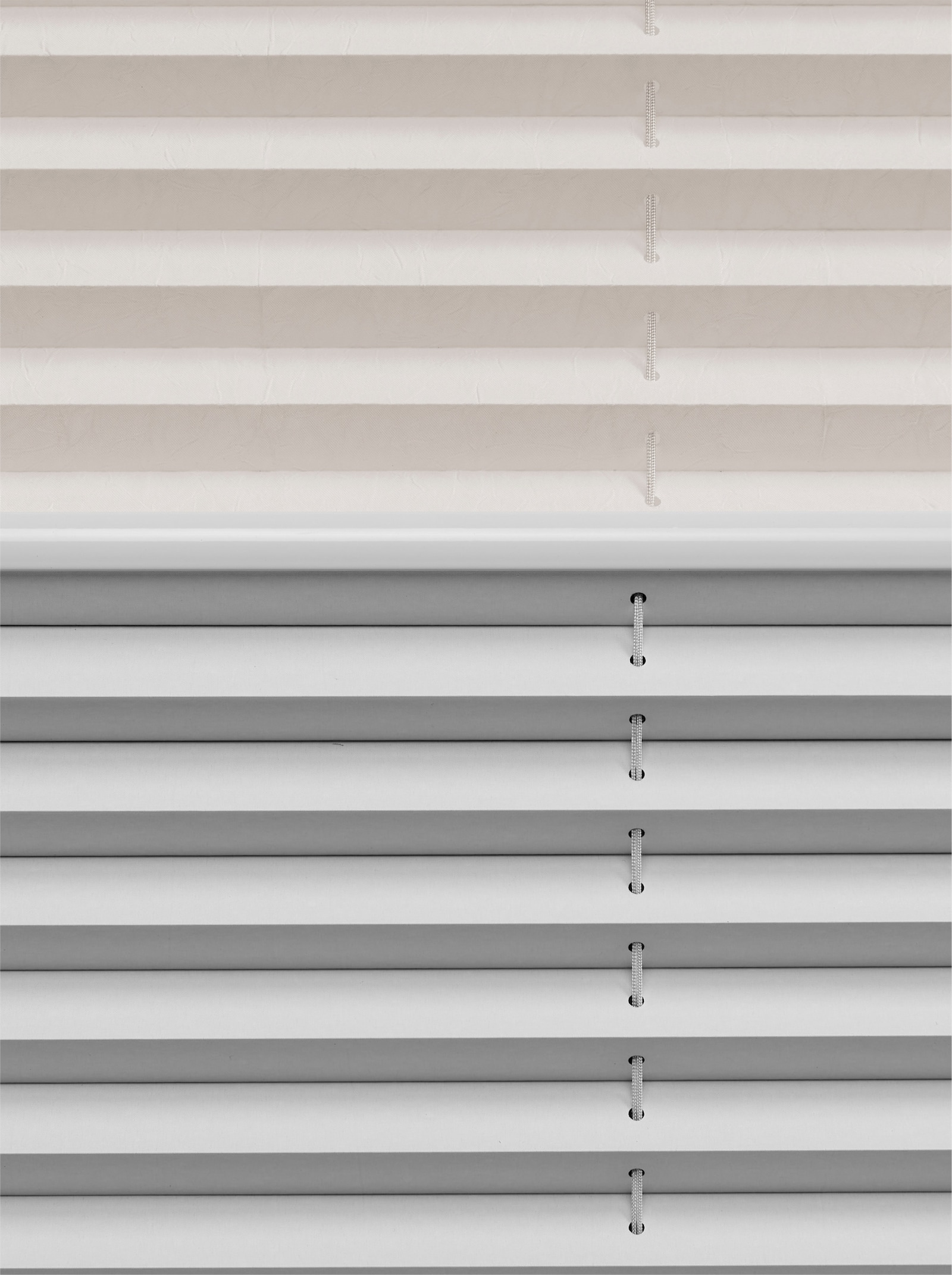 heine home Plisséjaloezie - wit/grijs