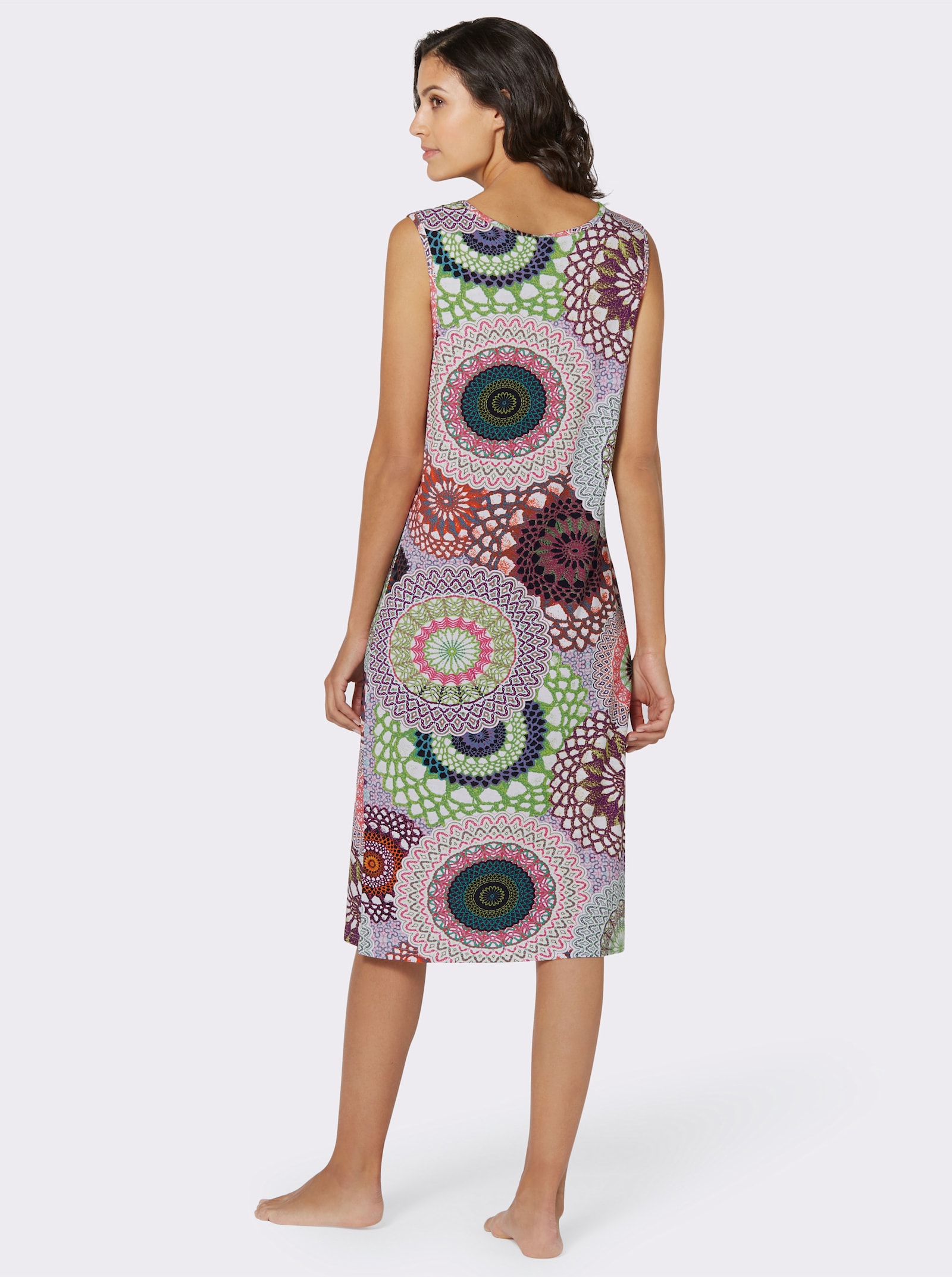 feel good Sommerkleid in Viskose-Qualität - bunt-bedruckt