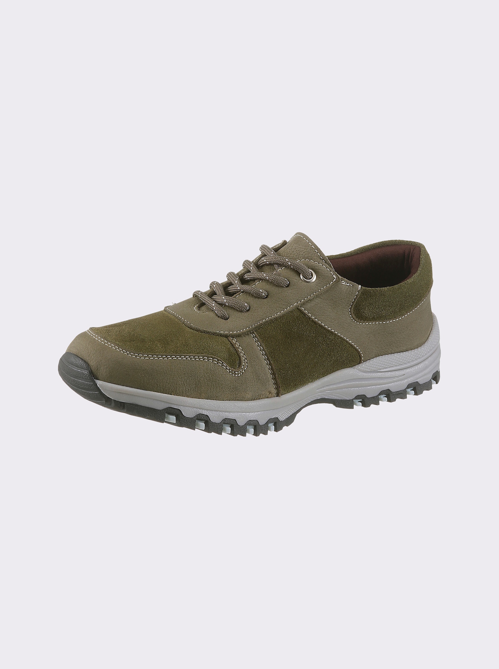 airsoft modern+ Schnürschuh mit Nubukleder - oliv