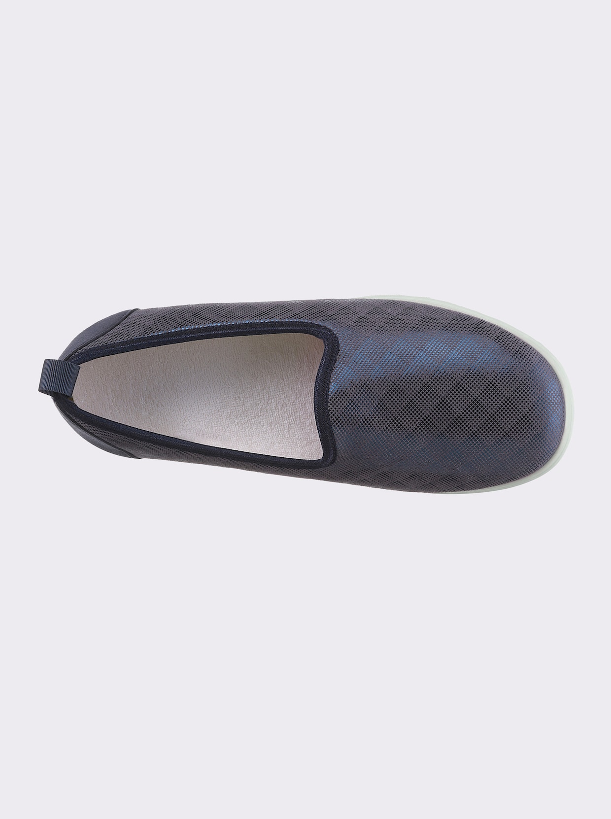 airsoft comfort+ Slipper - marine-kariert