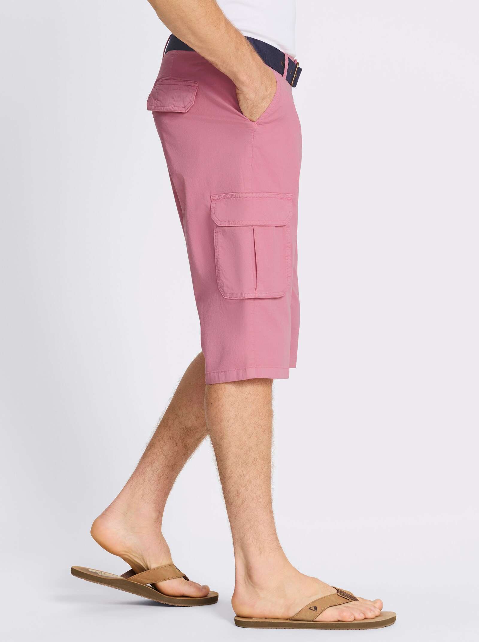 Bermudas in Twill-Qualität - altrosa