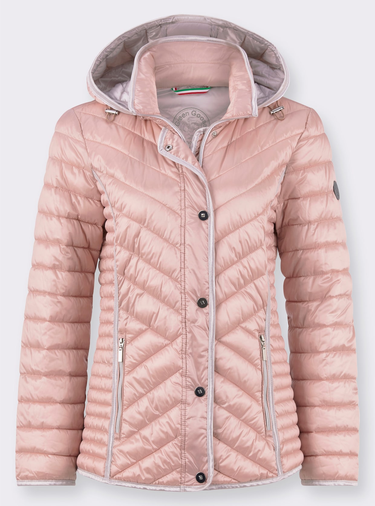 Green Goose Steppjacke - puder