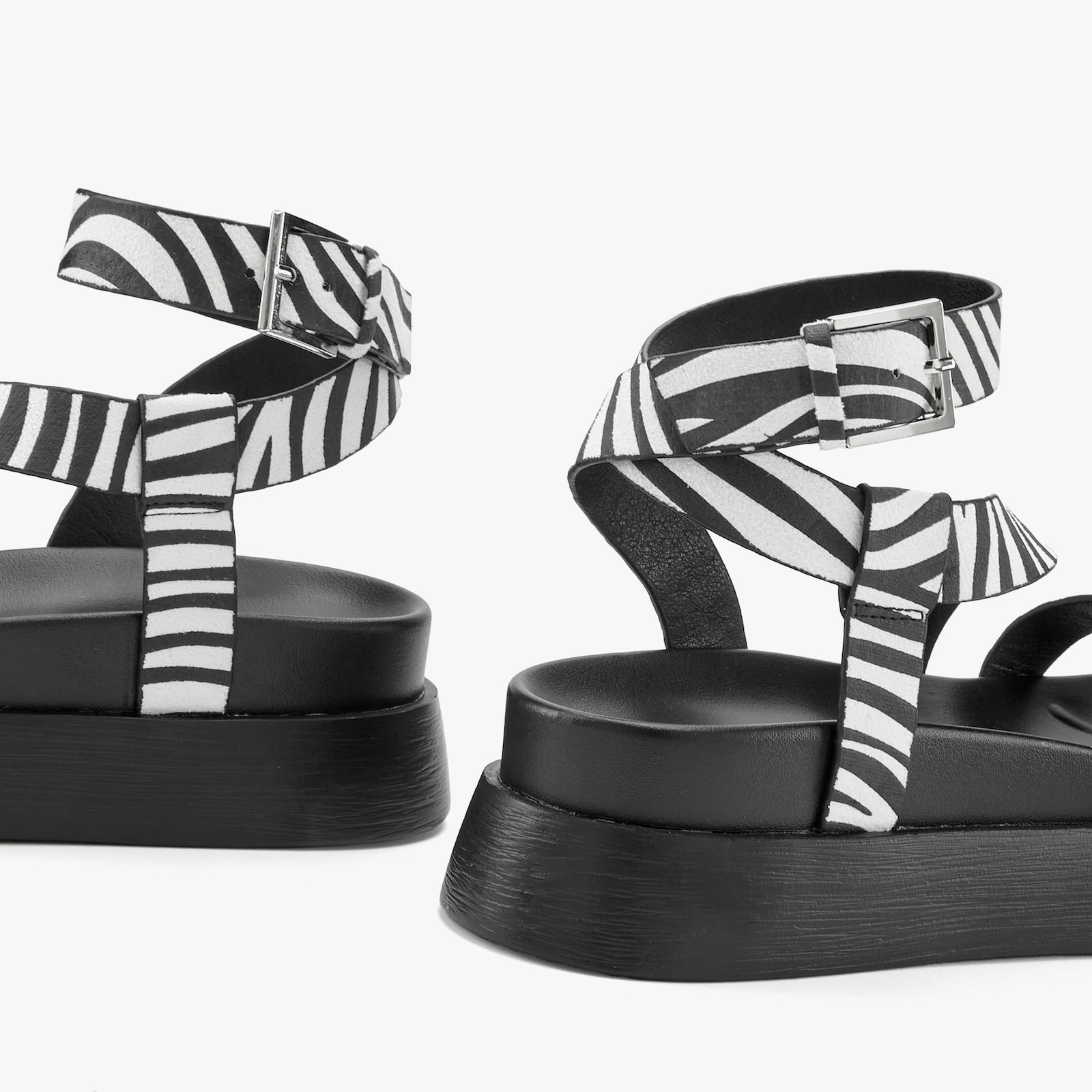 French Connection Sandalen - zwart/wit