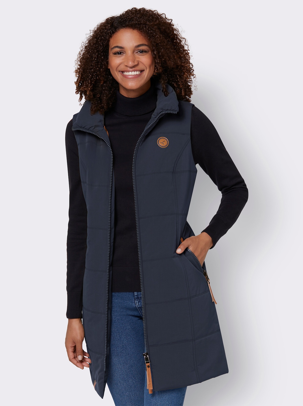 Gilet long - marine