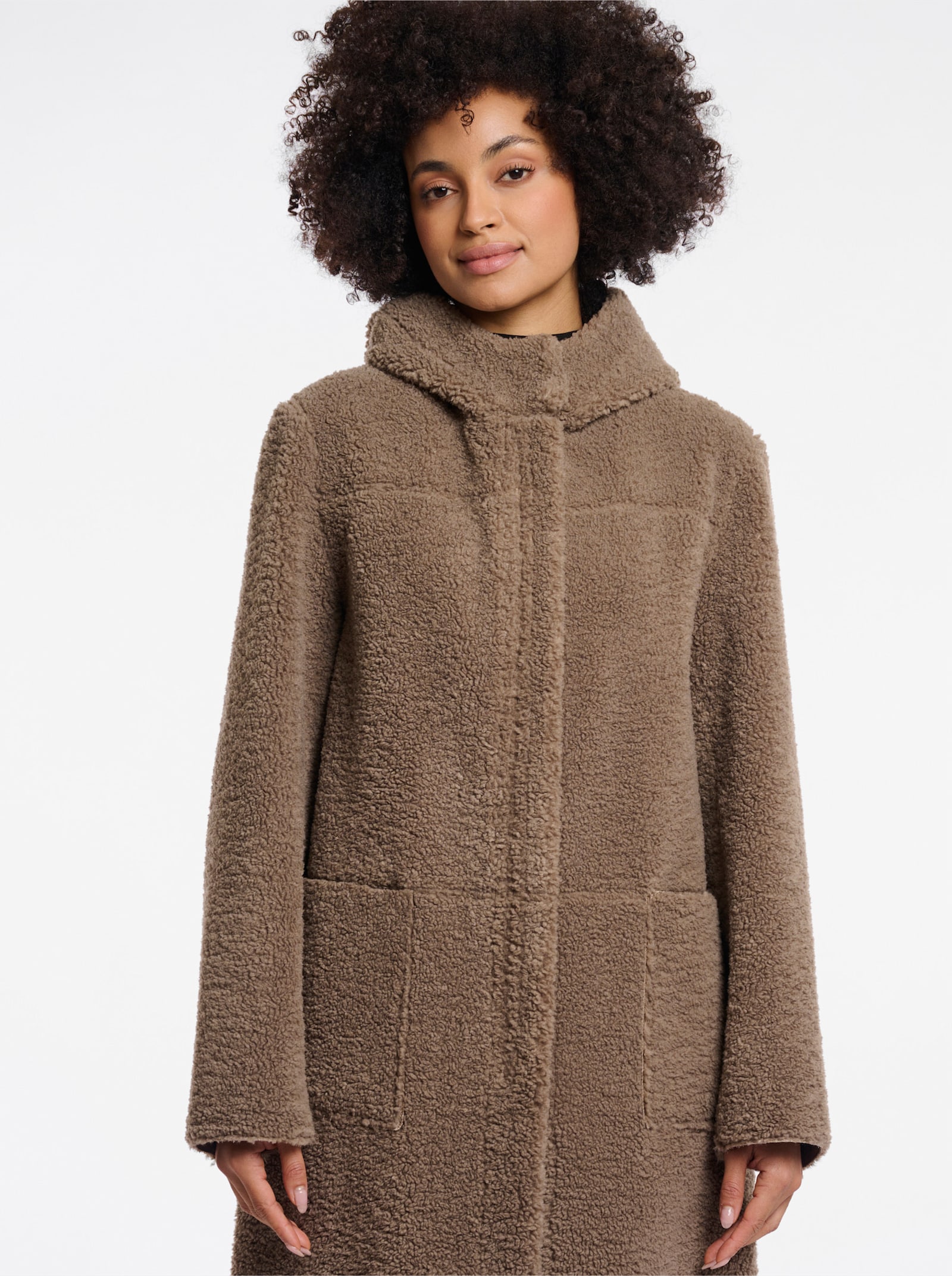 Rino & Pelle Wintermantel mit Wende-Funktion - sesam