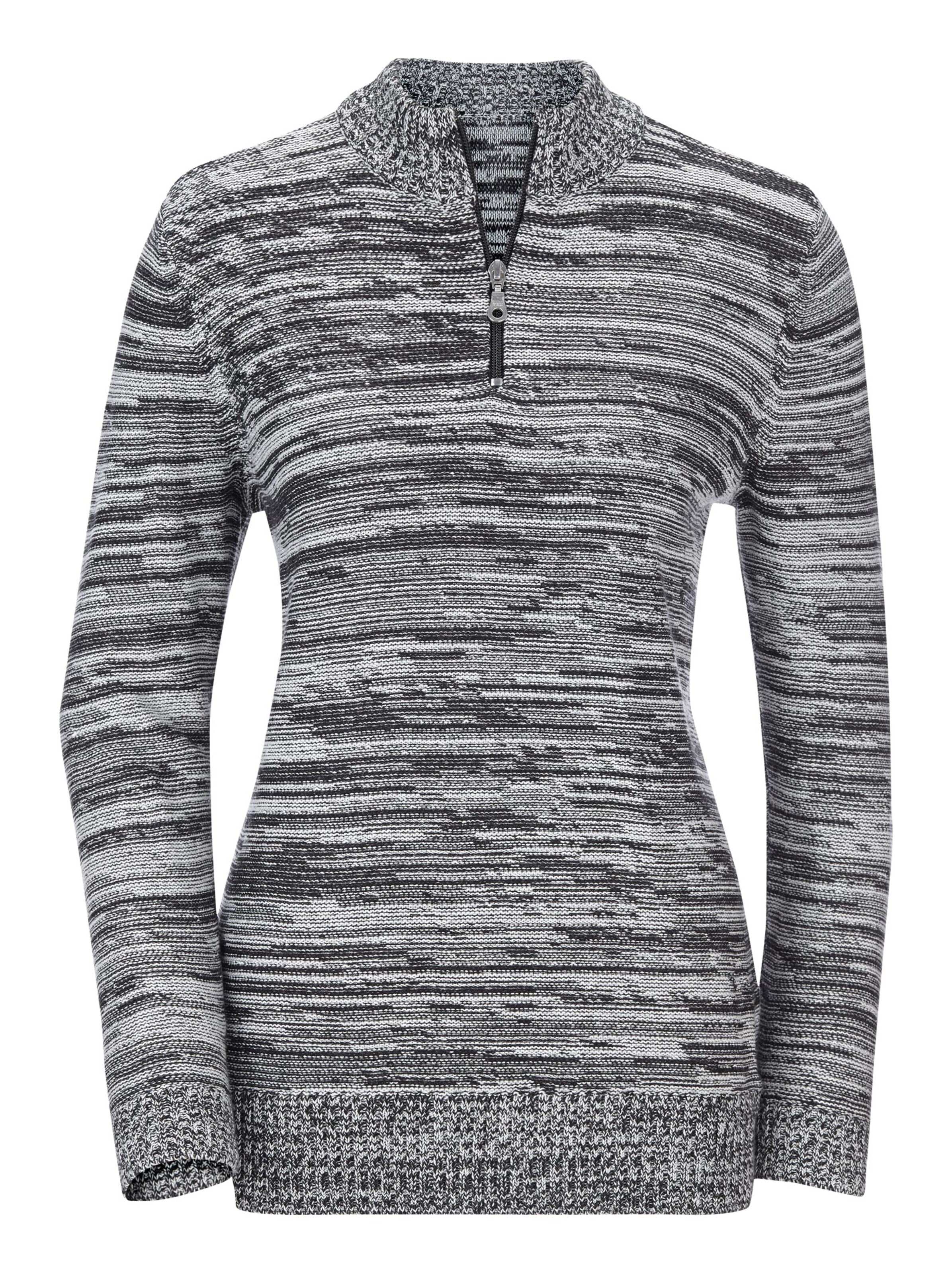 Pullover - schwarz-meliert