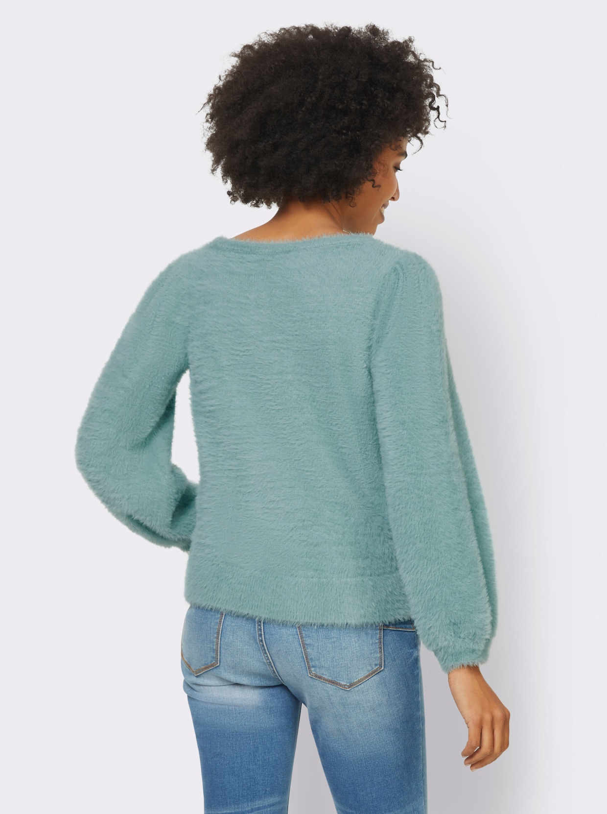 heine Gebreide pullover - kalkmint
