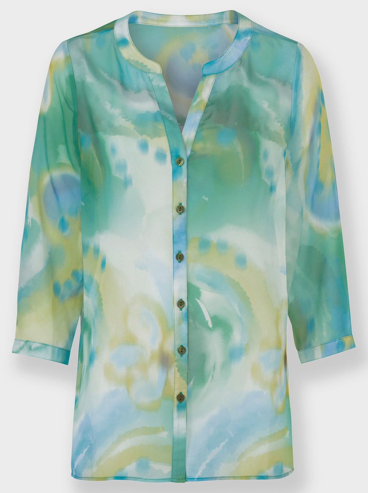 heine Blouse met print - grasgroen/aqua bedrukt