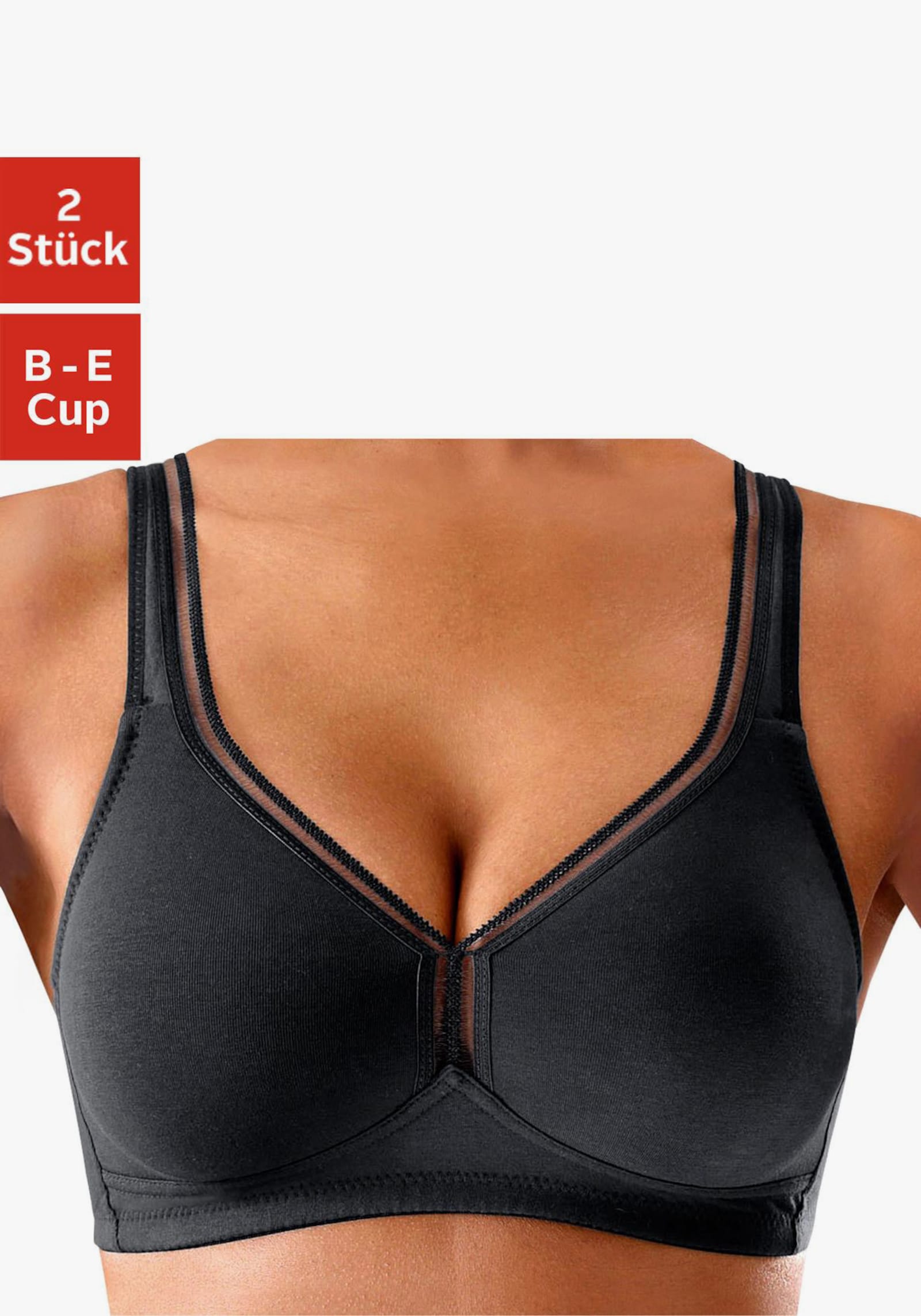 petite fleur T-shirtbeha - zwart+wit