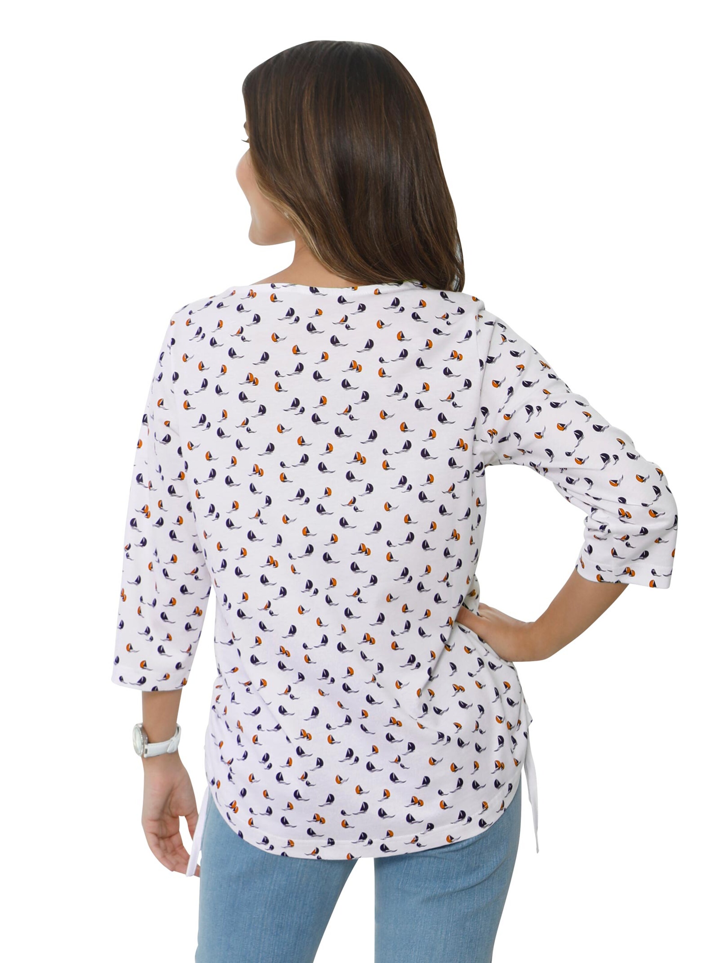 Shirt - weiß-gemustert