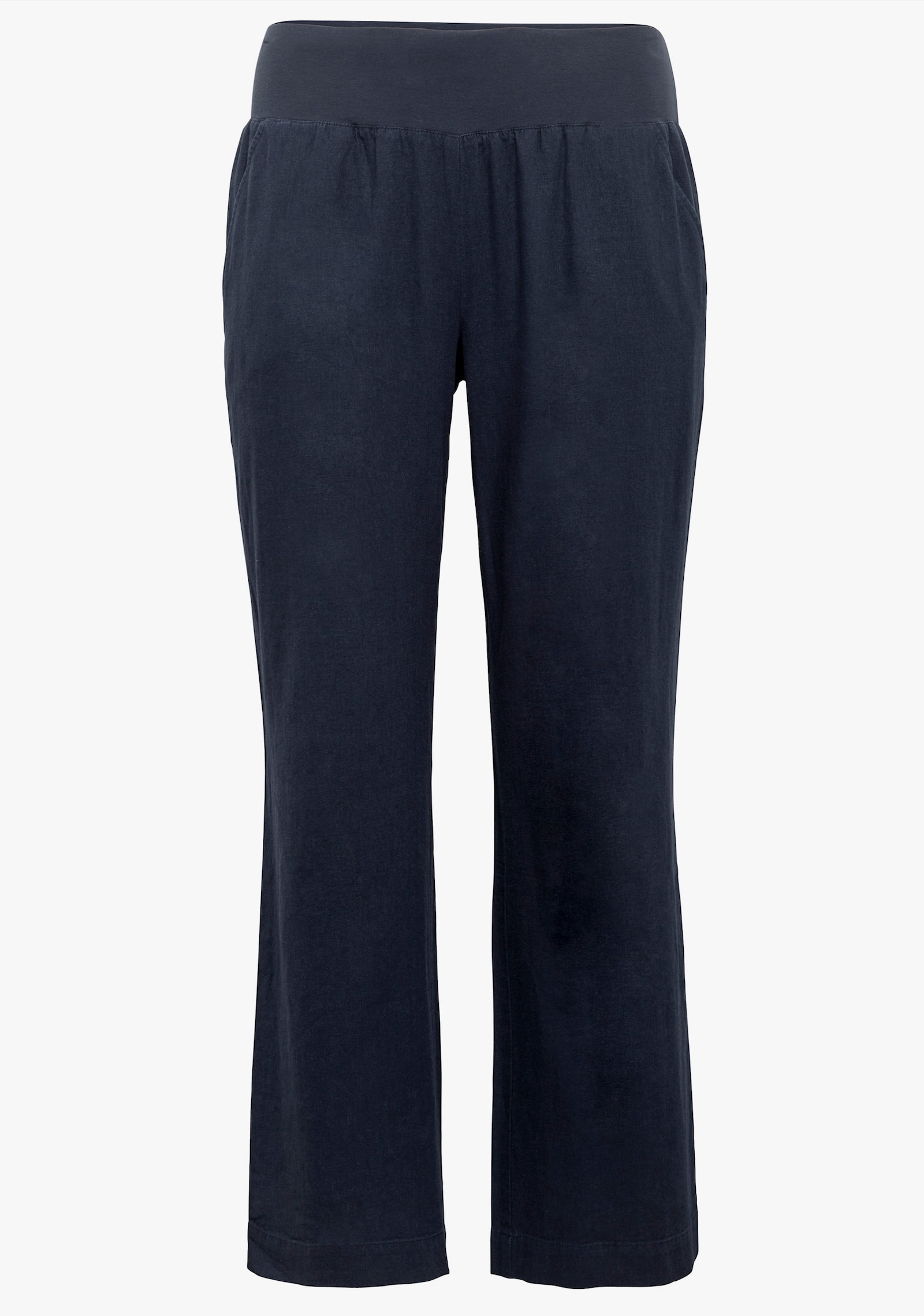 sheego Hose mit extraweitem Beinverlauf - nachtblau