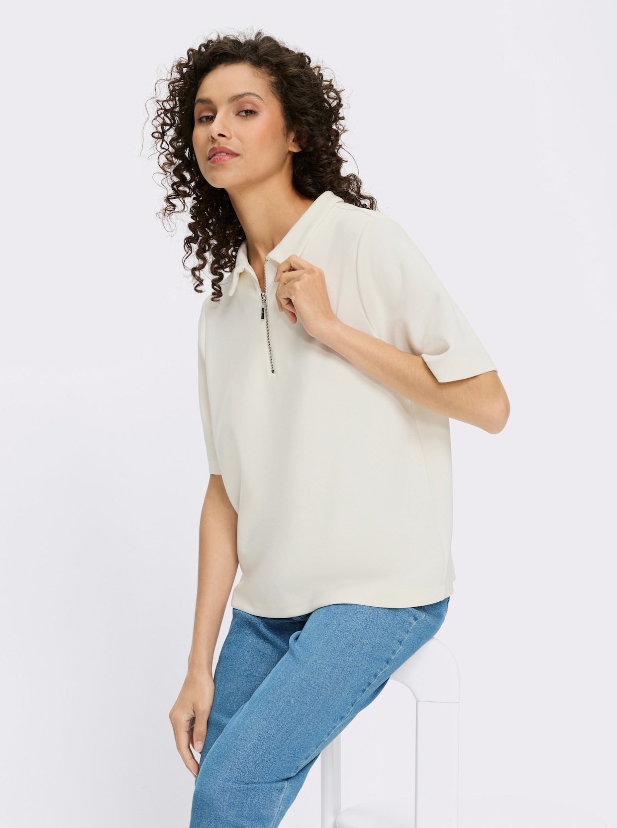 heine Poloshirt - champagner