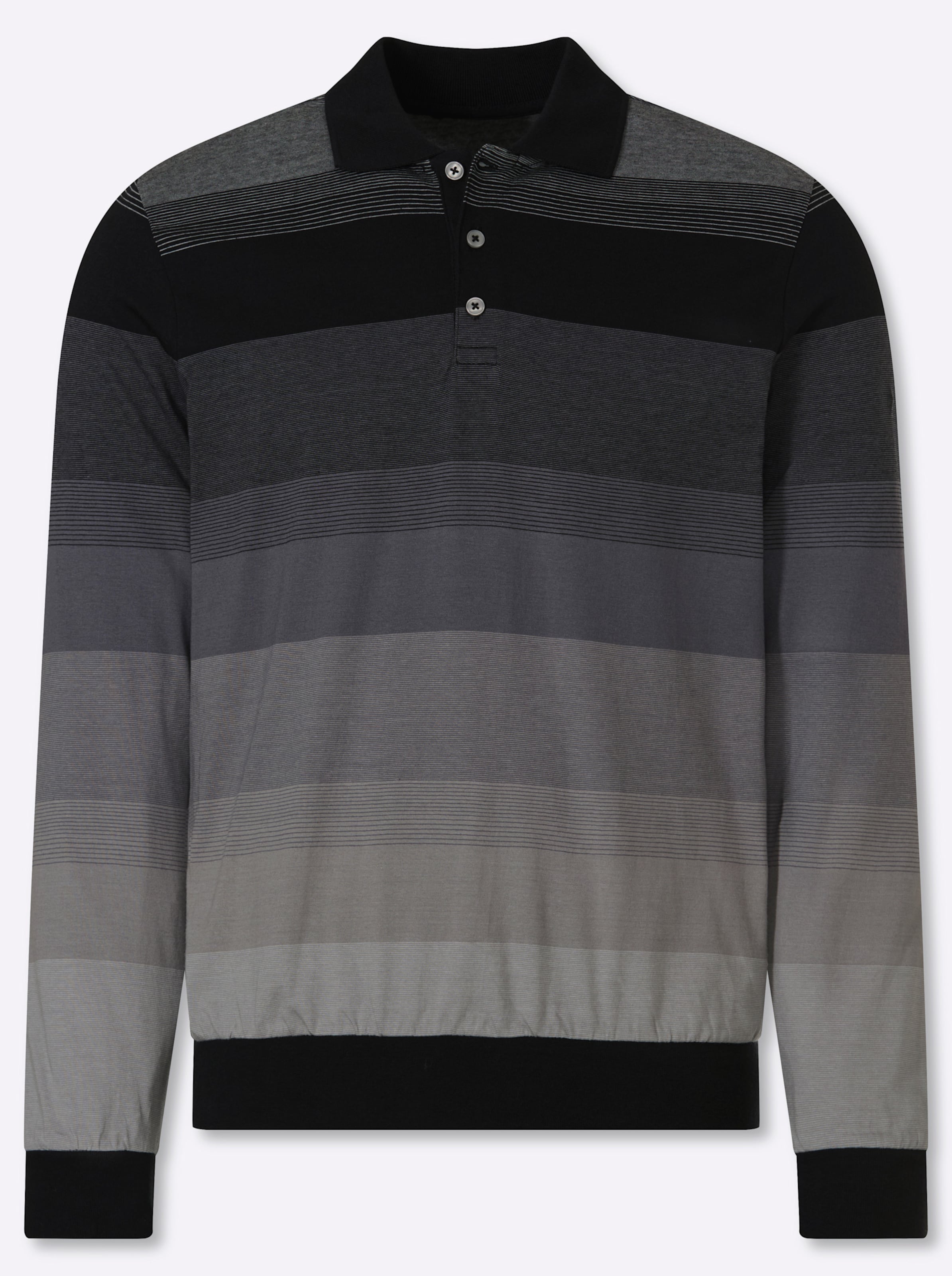 Thumbnail - Langarm-Poloshirt