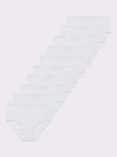 wäschepur Taillenslip in Single-Jersey-Qualität - weiß