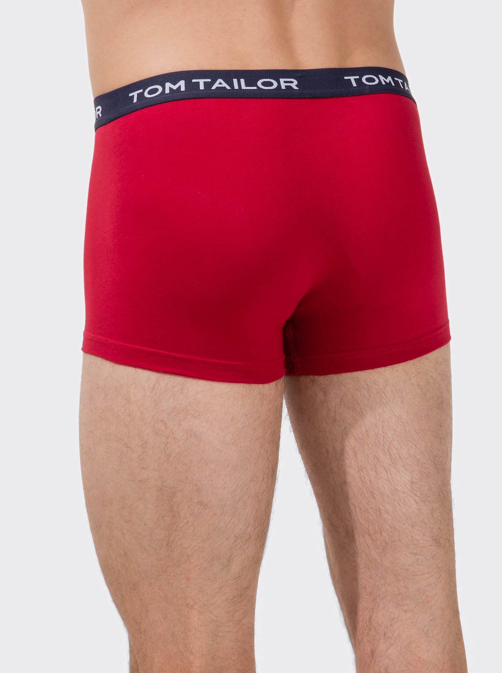 TOM TAILOR Boxerky - námořnická modrá + červená + šedá-melír