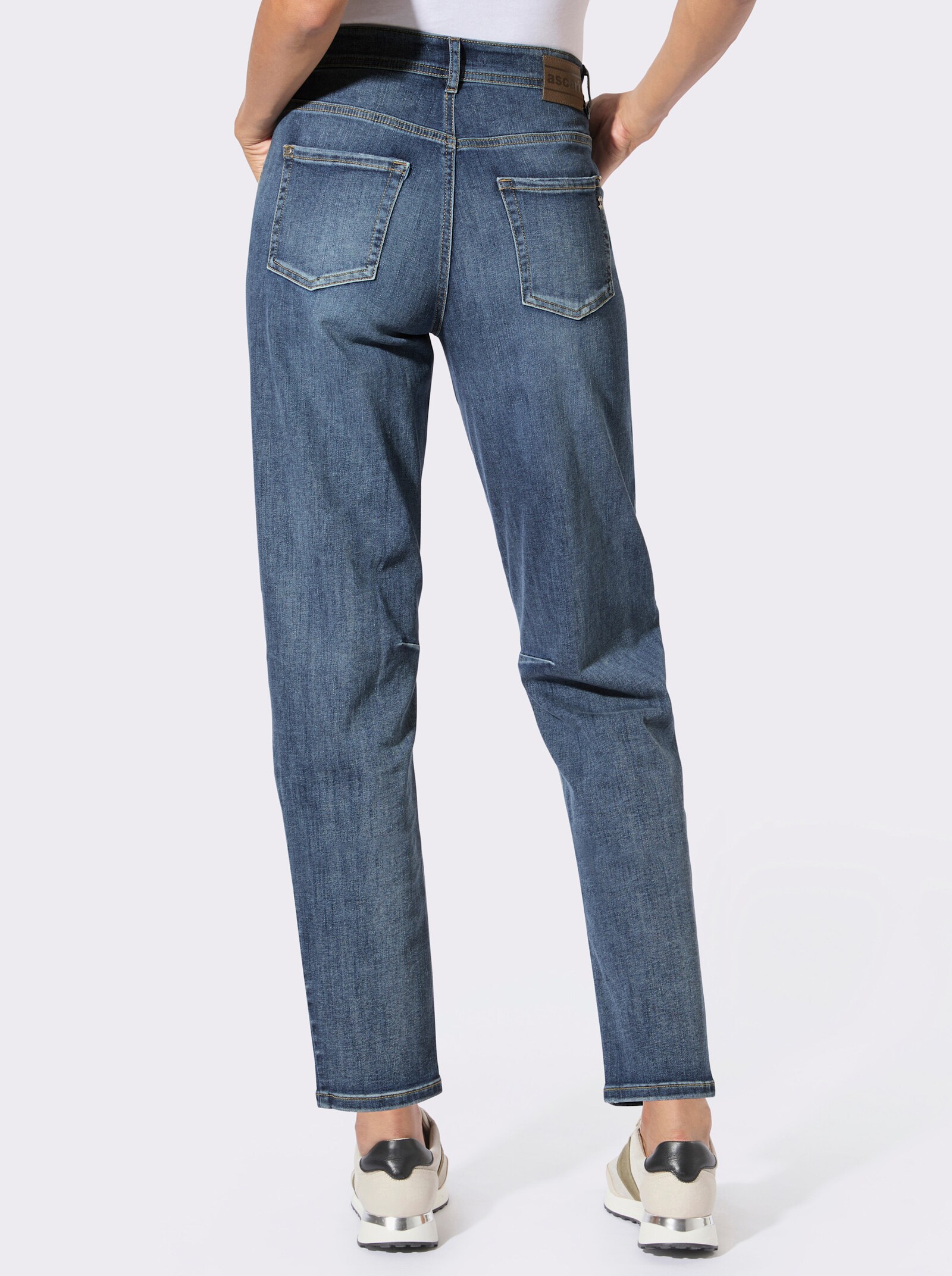 Ascari Jeans im lässigen Barrell-Style - blue-stone-washed