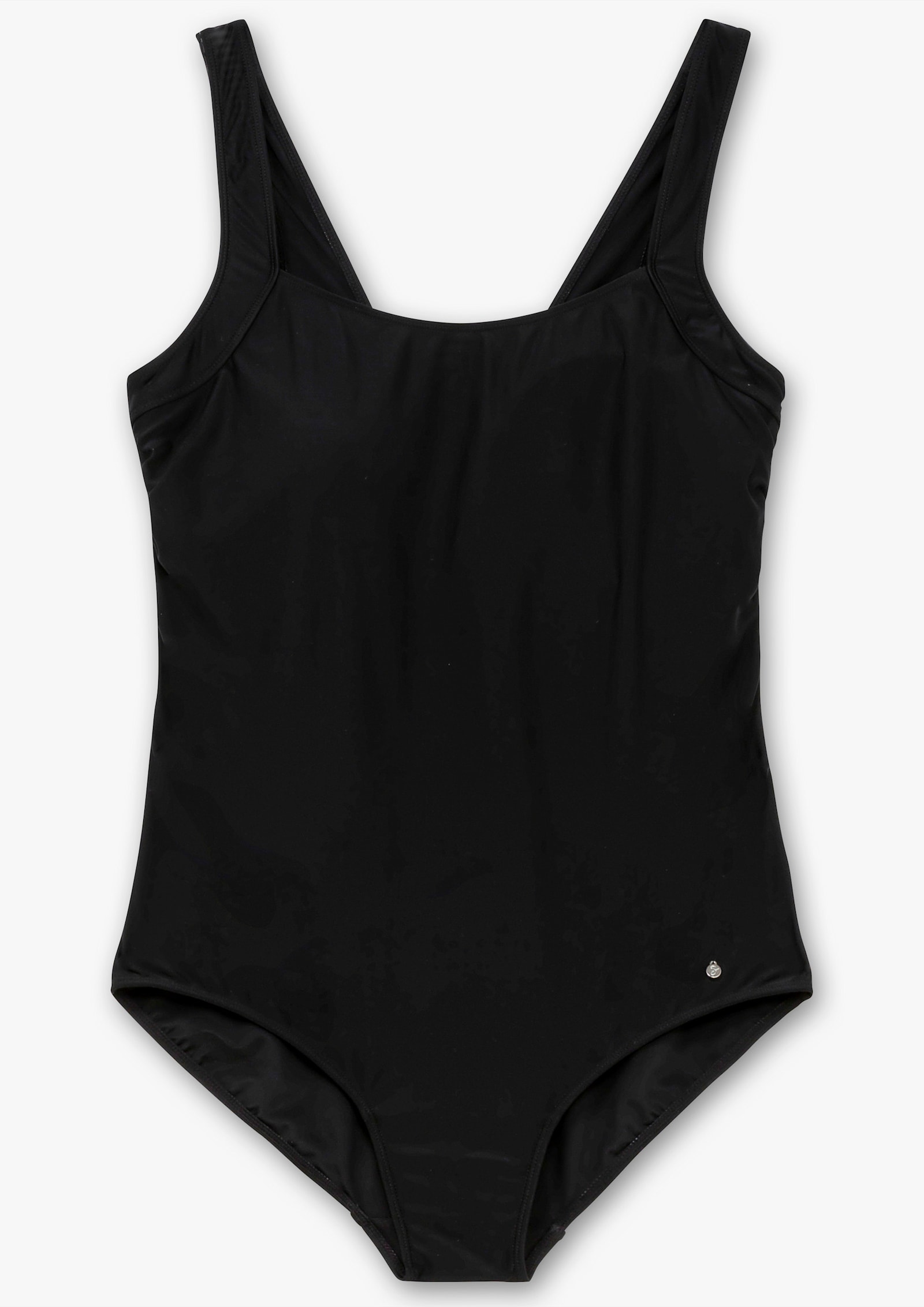 sheego Badeanzug mit Shaping-Effekt - schwarz