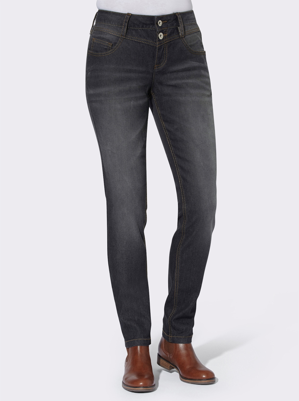 5-Pocket-Jeans - black denim