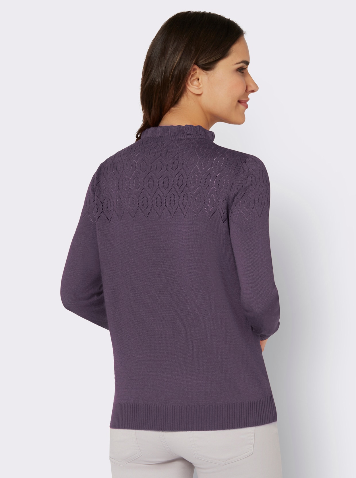 Pullover met lange mouwen - vijg