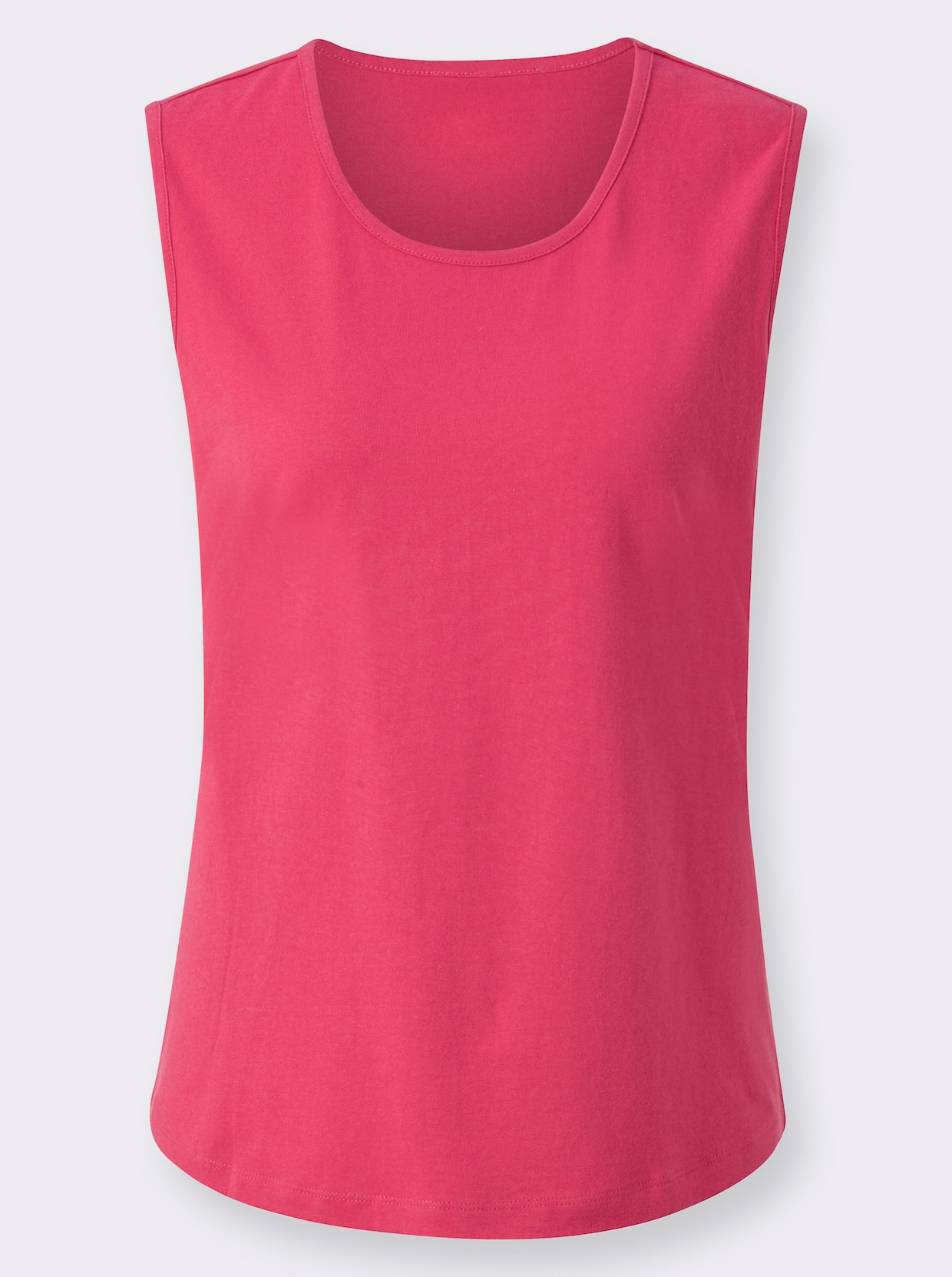 Shirttop - fuchsia + fuchsia/wit bedrukt