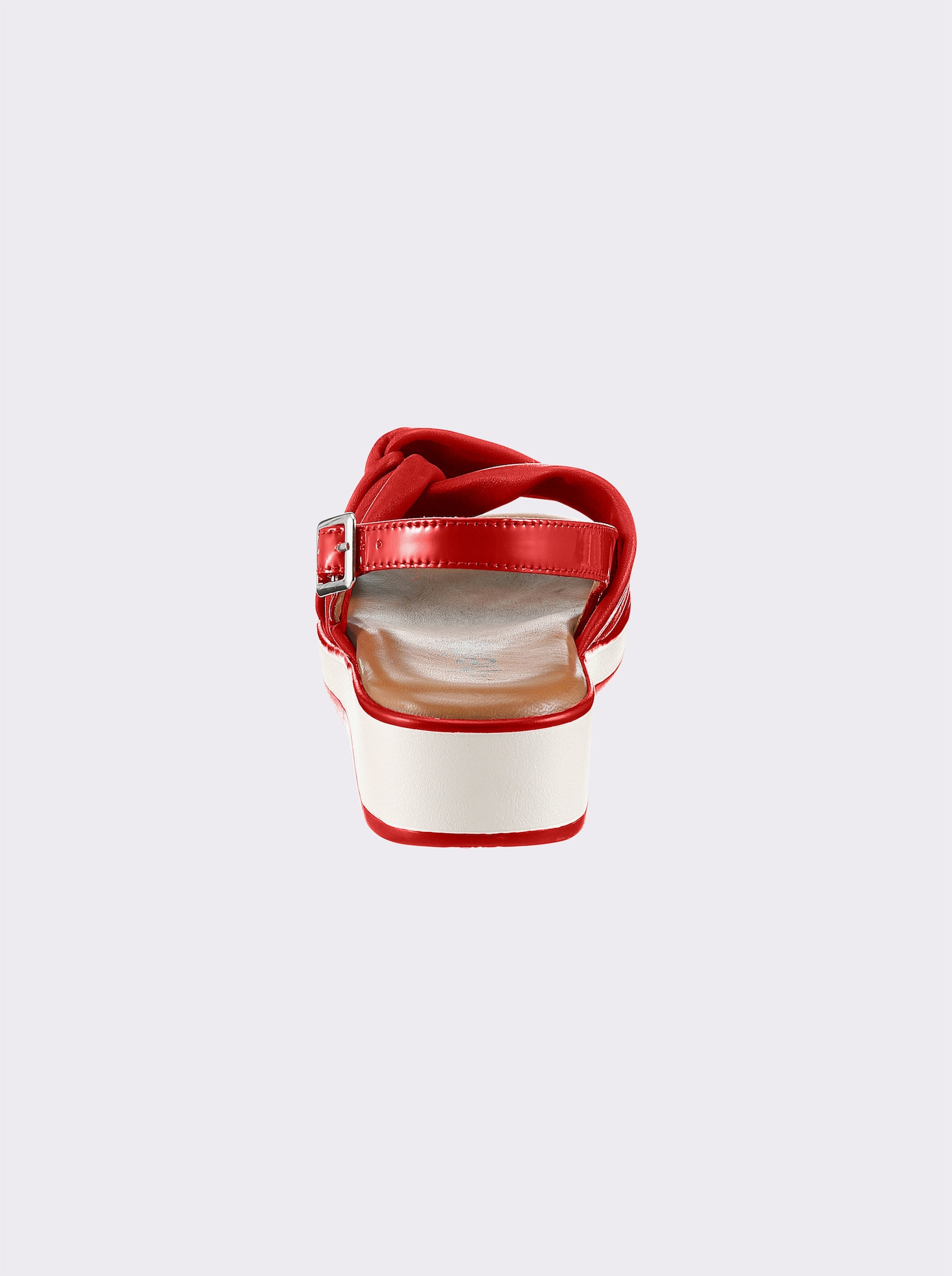 heine Sandale - rot-weiß