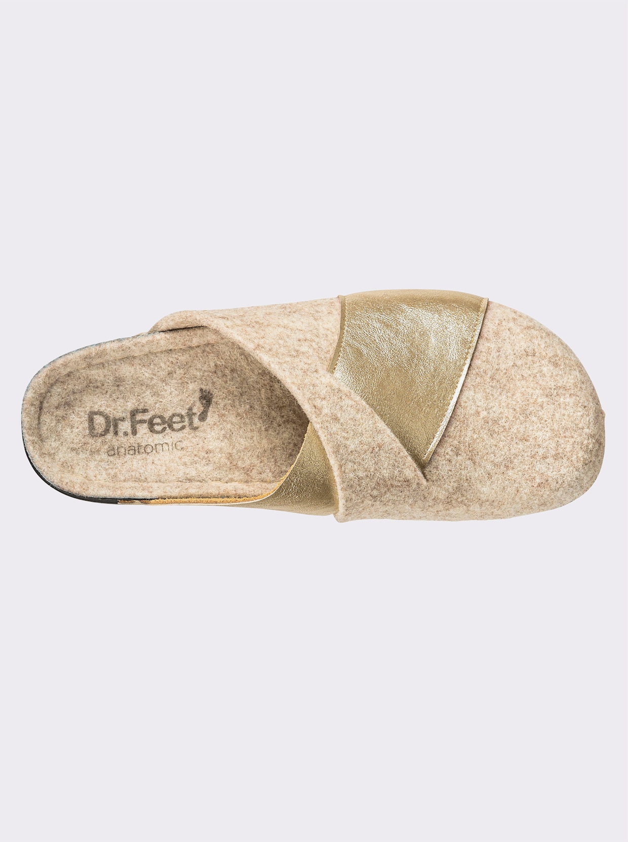 Dr. Feet Chaussons - beige-couleur or