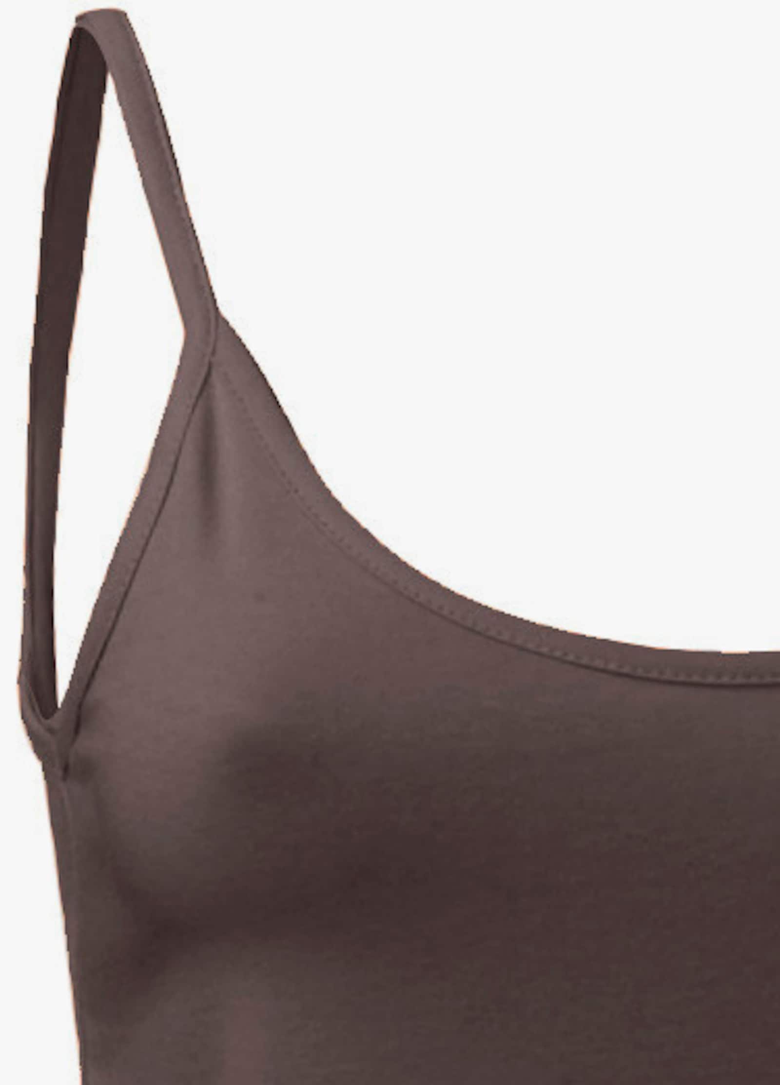 heine Spaghettitop in figurbetontem Schnitt - schokobraun
