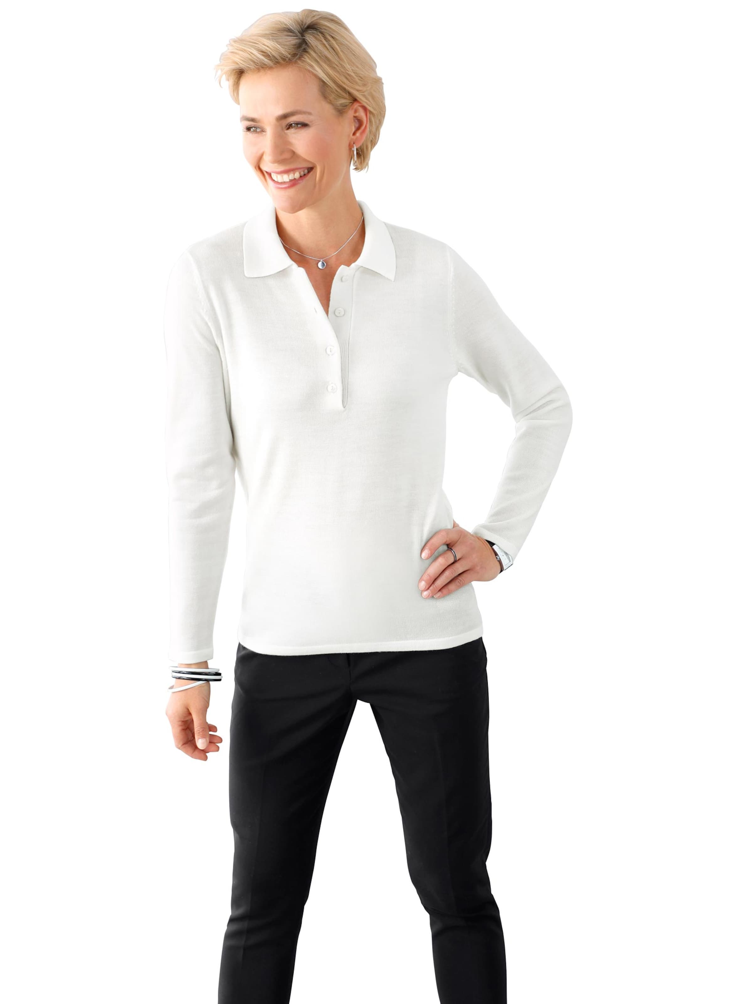 Pullover - wollweiß