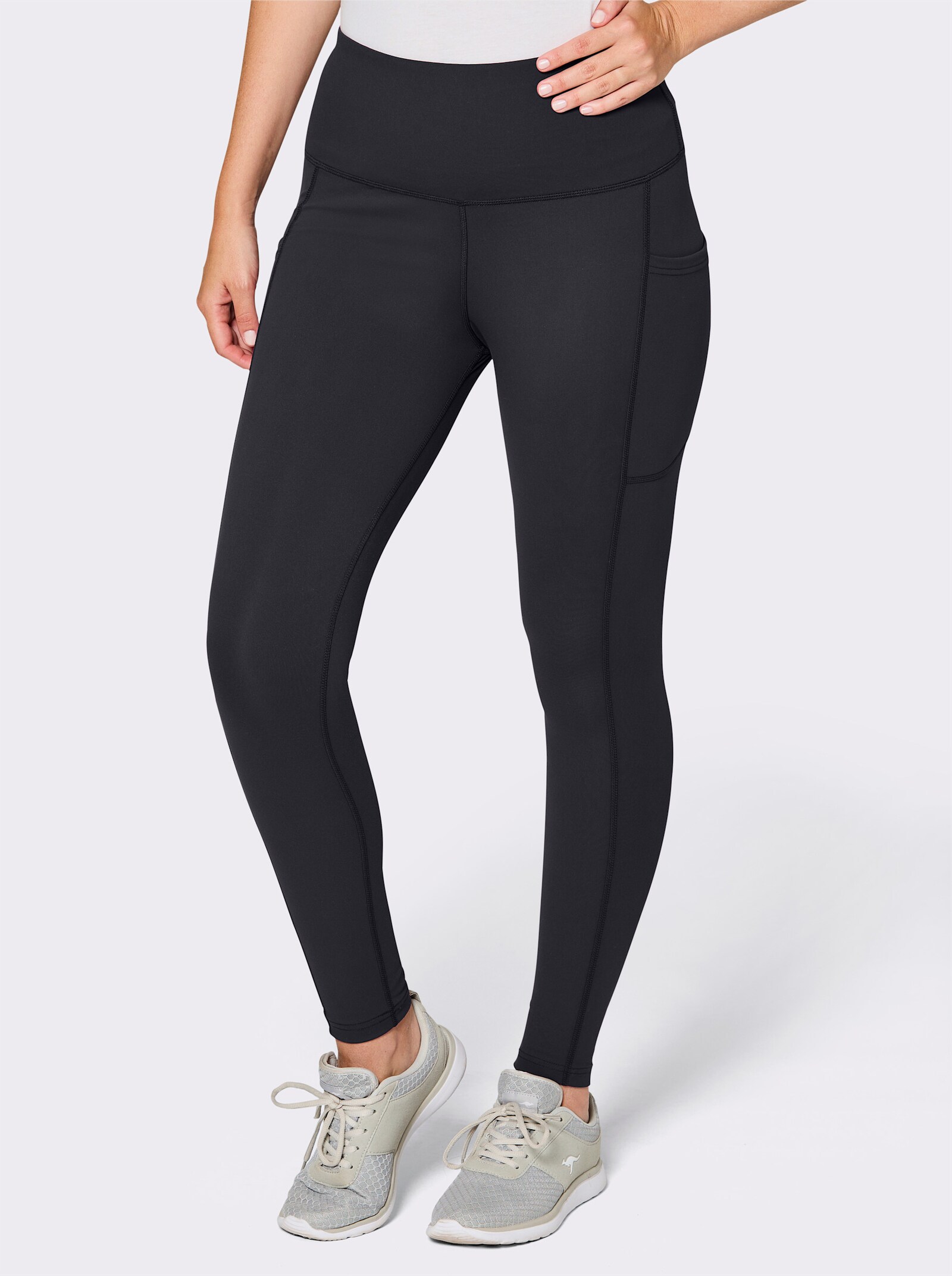 Catamaran Sports Funktionstights mit 2 Taschen seitlich - schwarz