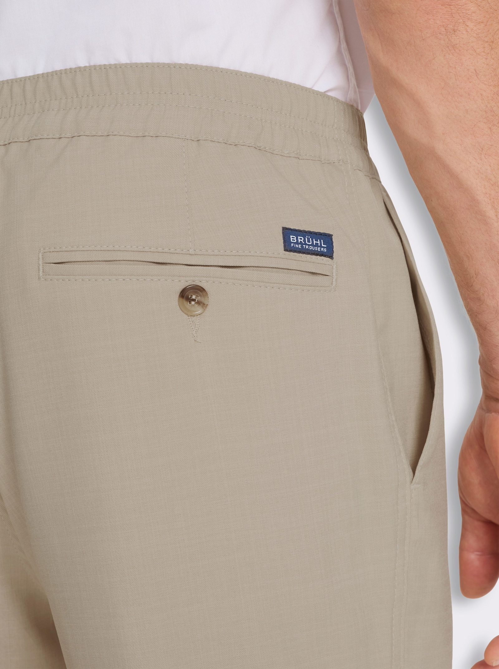 Brühl Schlupfhose mit Easy-Care-Eigenschaften - beige