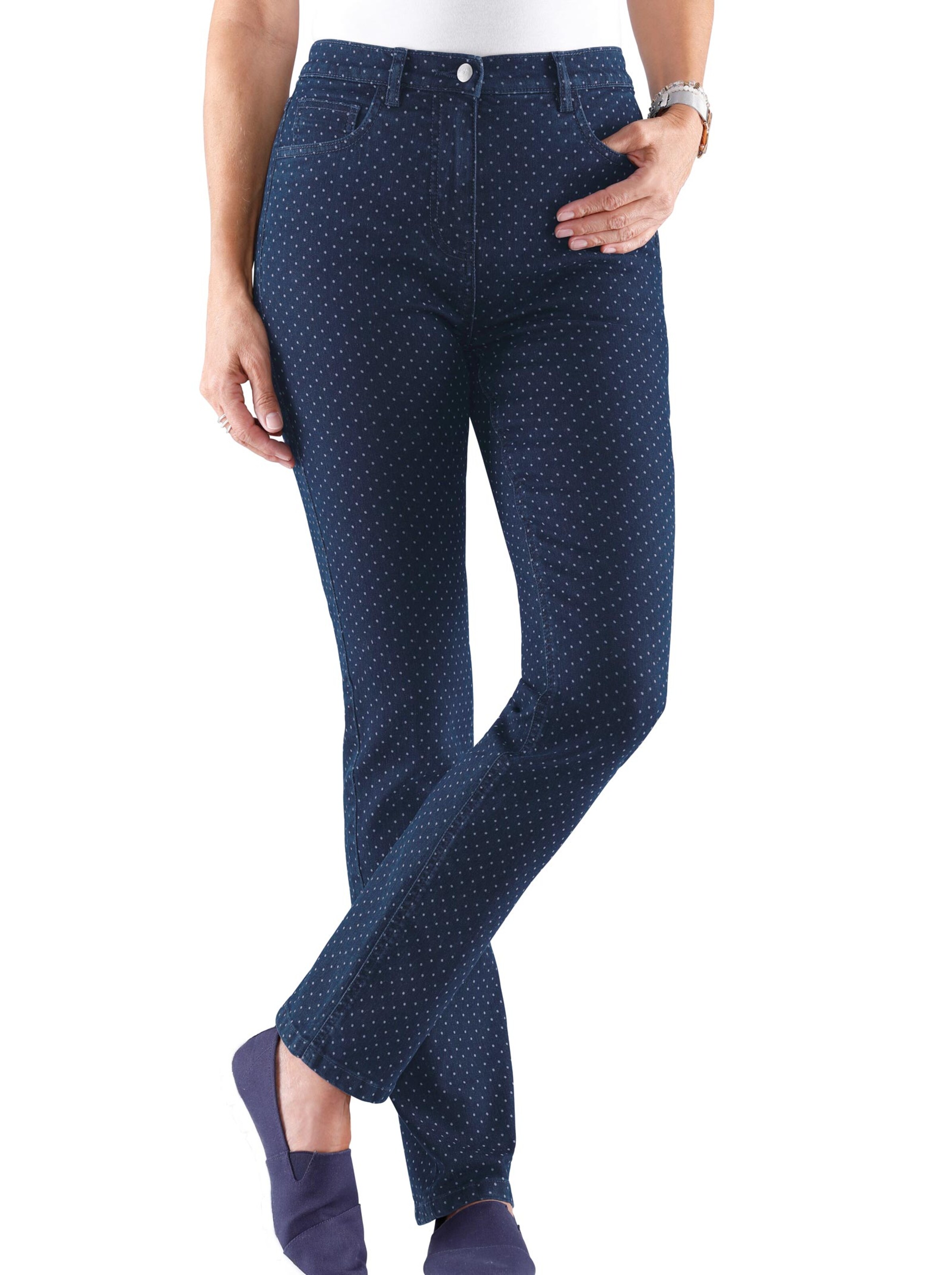 Jeans - blue-stone-getupft