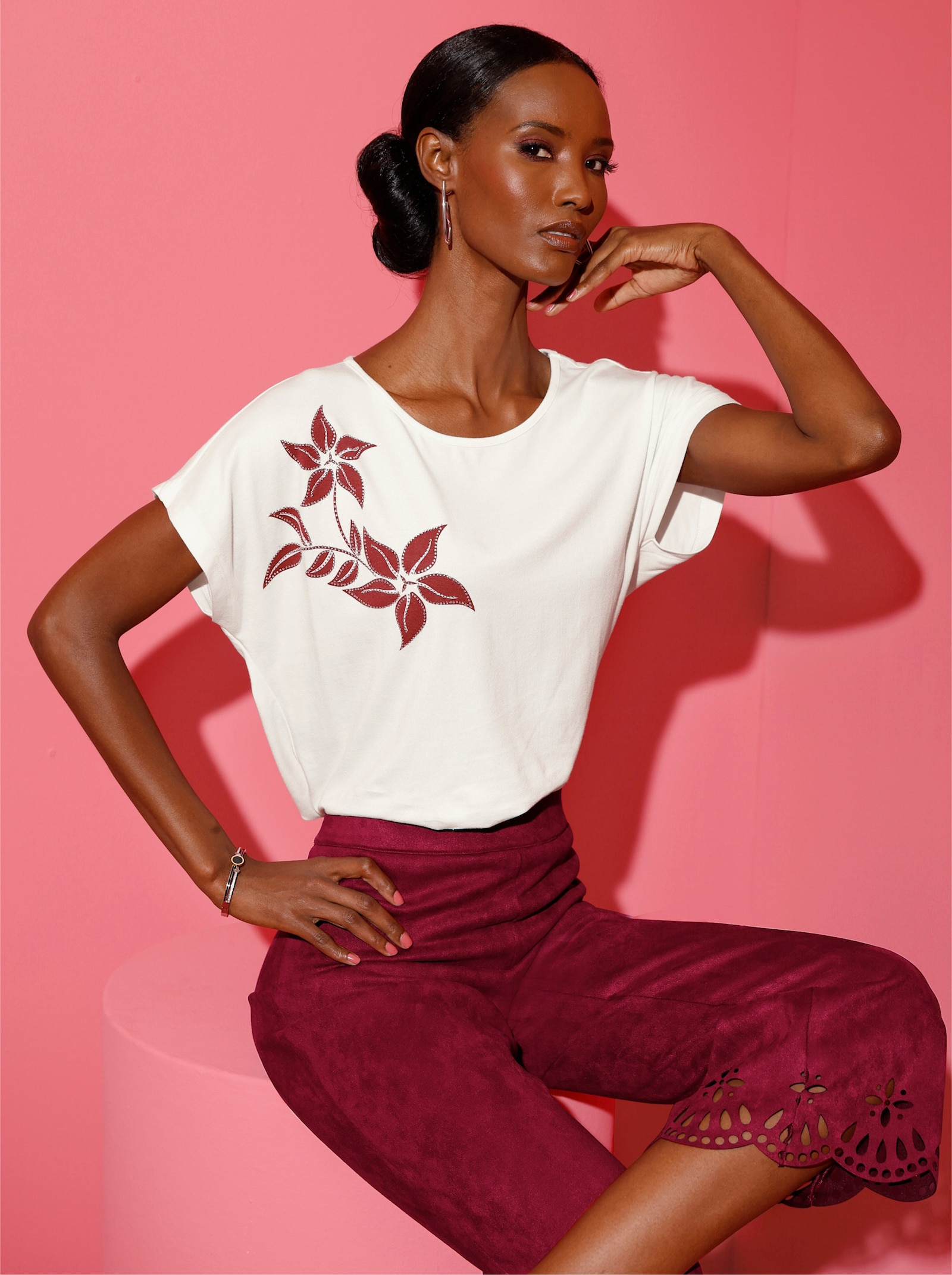 Shirt im hochwertigen Baumwoll-Modal-Mix - ecru