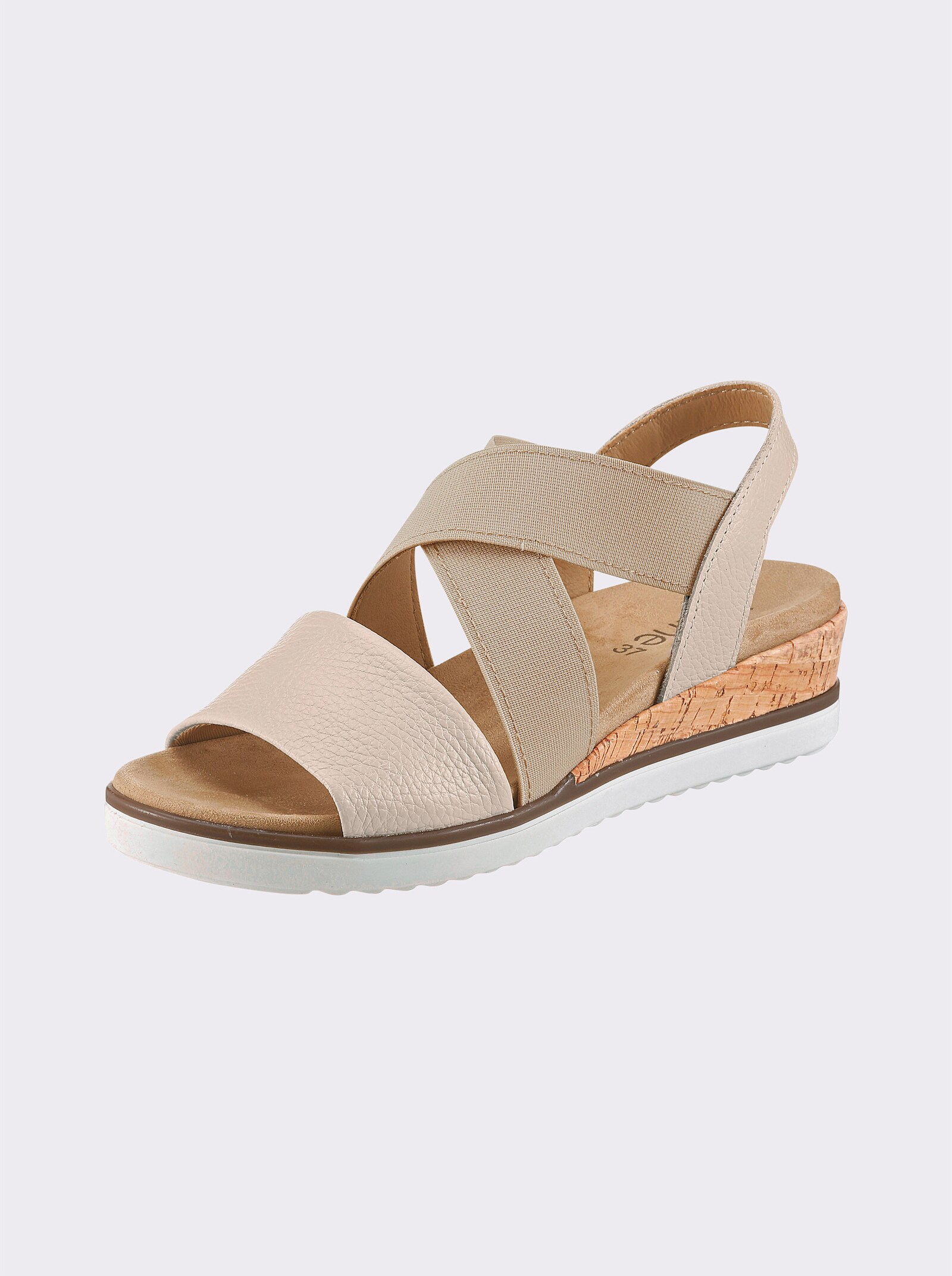 heine Keilsandalette - beige