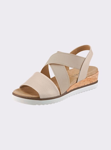 heine Keilsandalette - beige