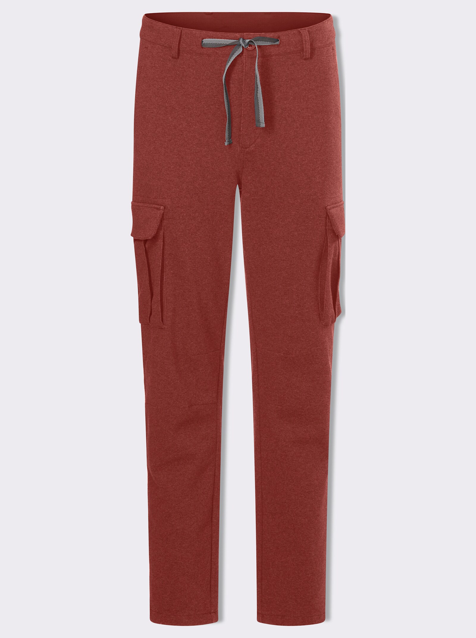 Marco Donati Cargohose mit elastischem Bund - rotbraun-meliert