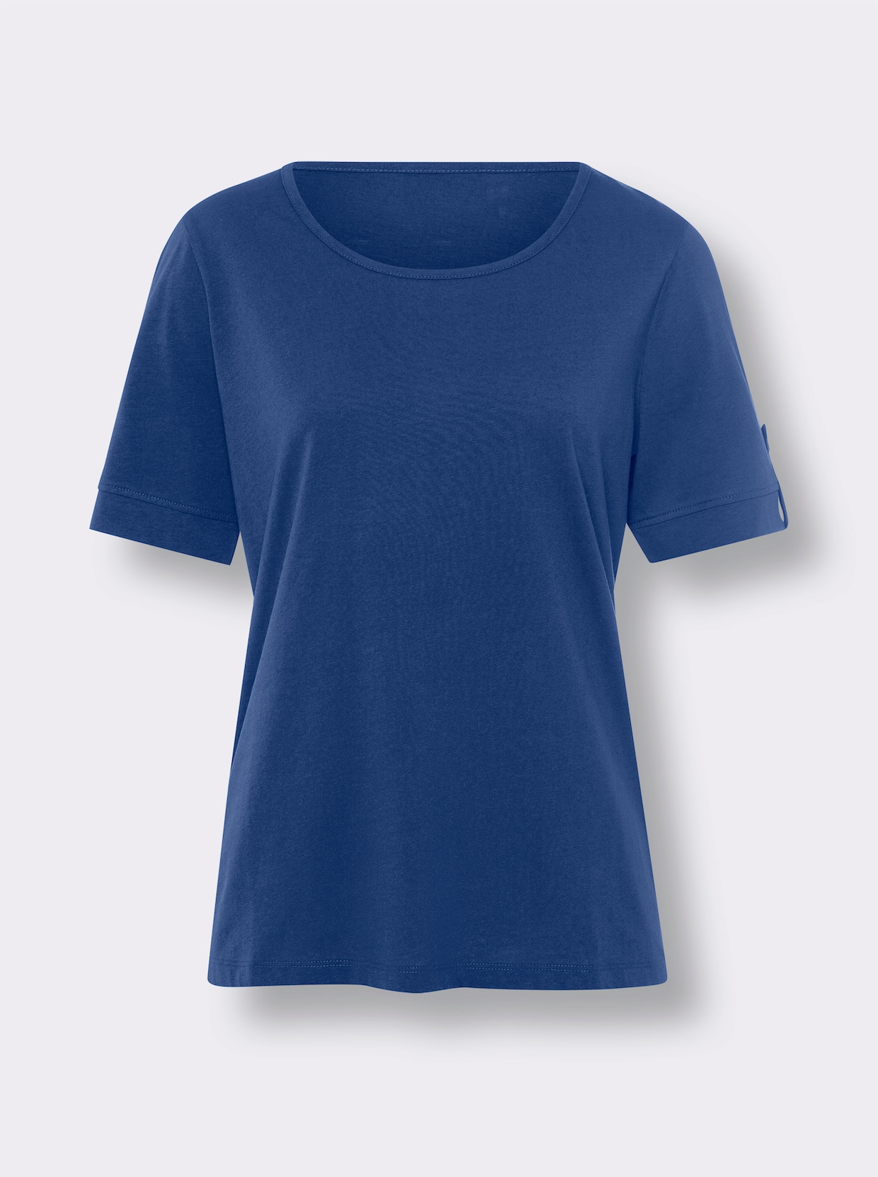 Shirts (2 stuks) - koningsblauw + ecru/koningsblauw gestreept