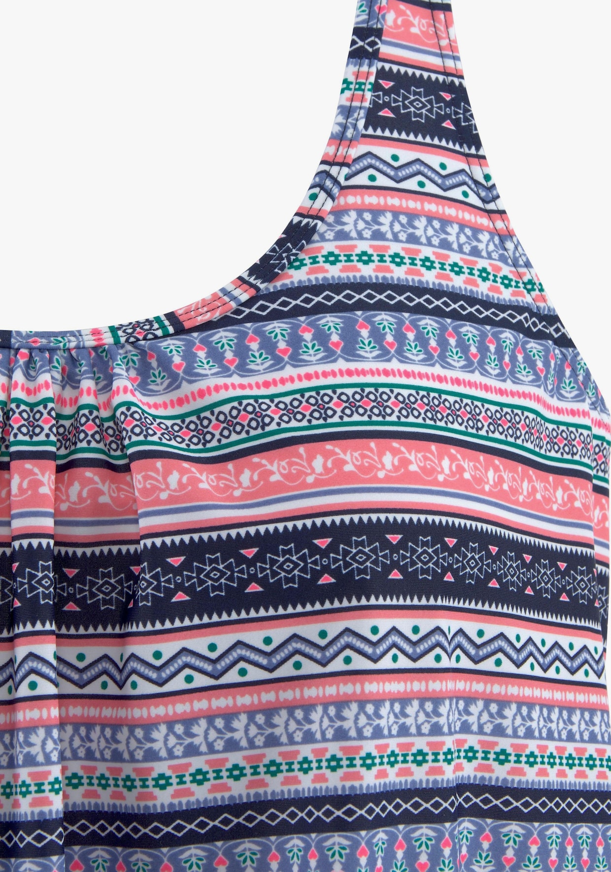 s.Oliver Oversized tankini - blauw/roze bedrukt