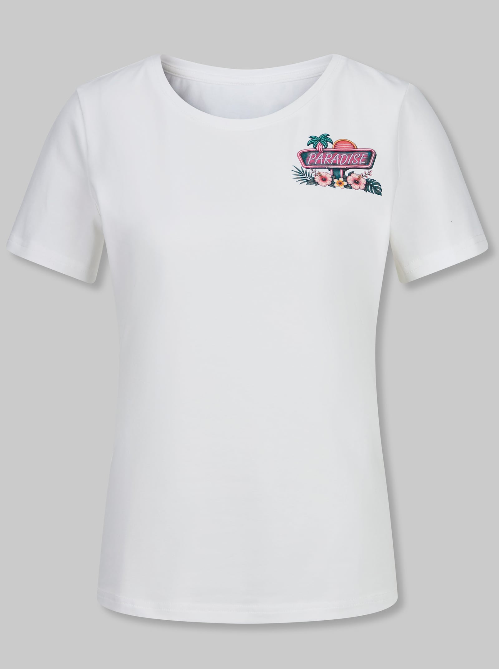 heine Shirt mit Tropical-Print - ecru