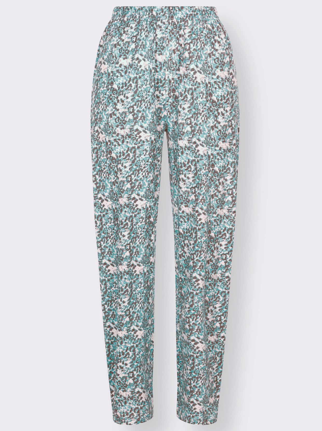 wäschepur Pyjamas - mint-grå, tryckt