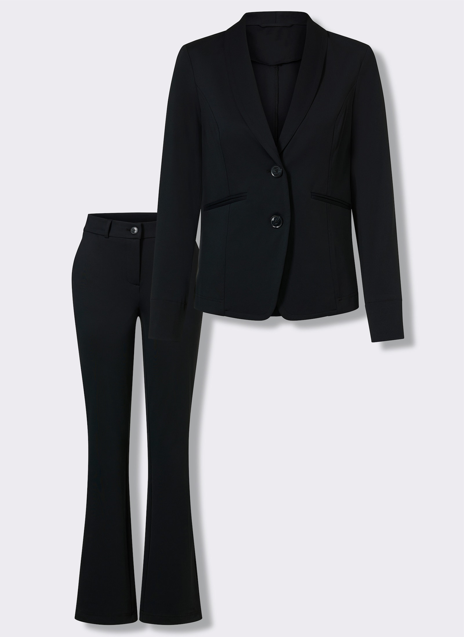 heine Hosenanzug in Stretch-Qualität - schwarz