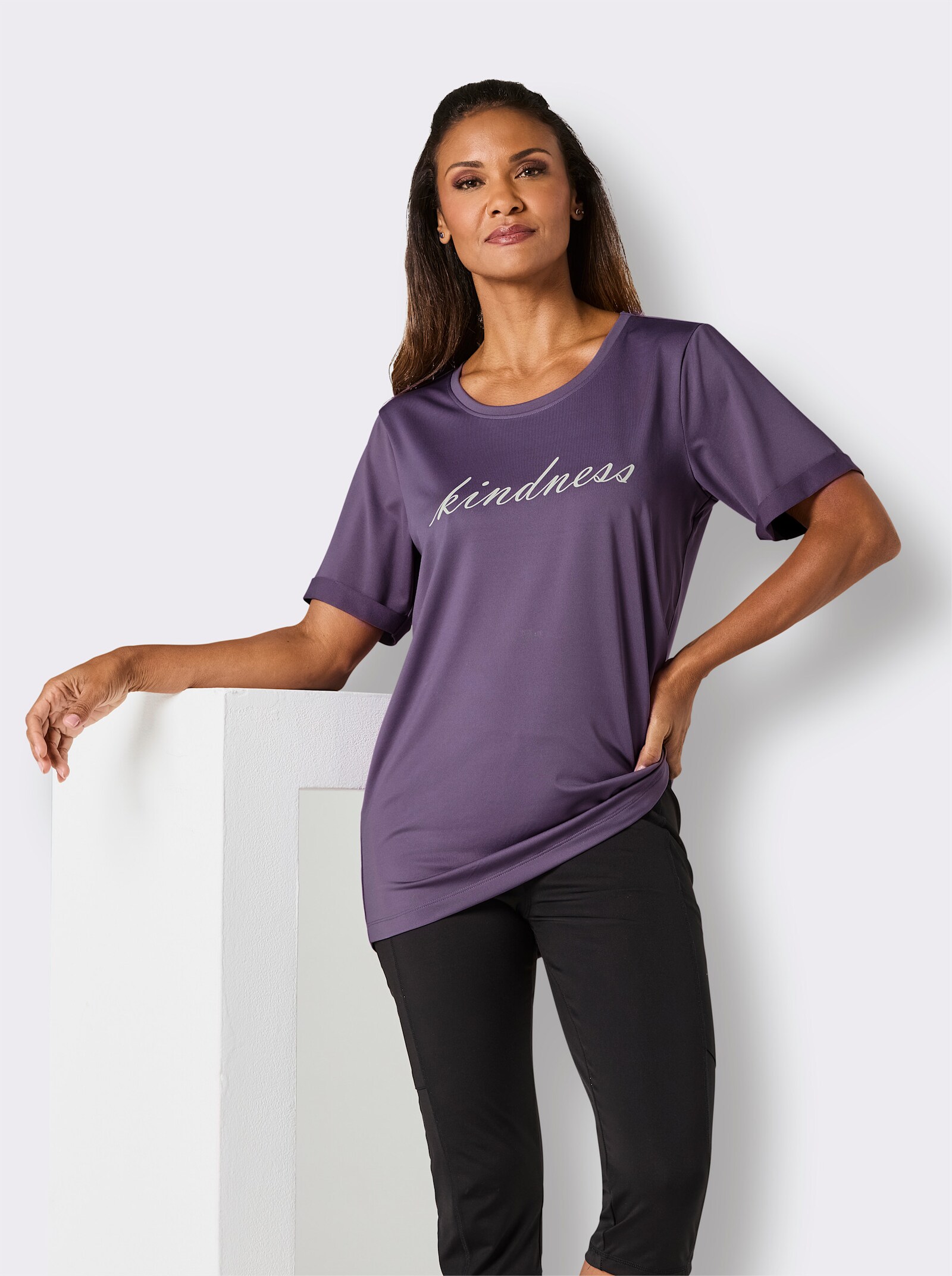 Catamaran Sports Funktionsshirt mit hinten längerem Saum - feige