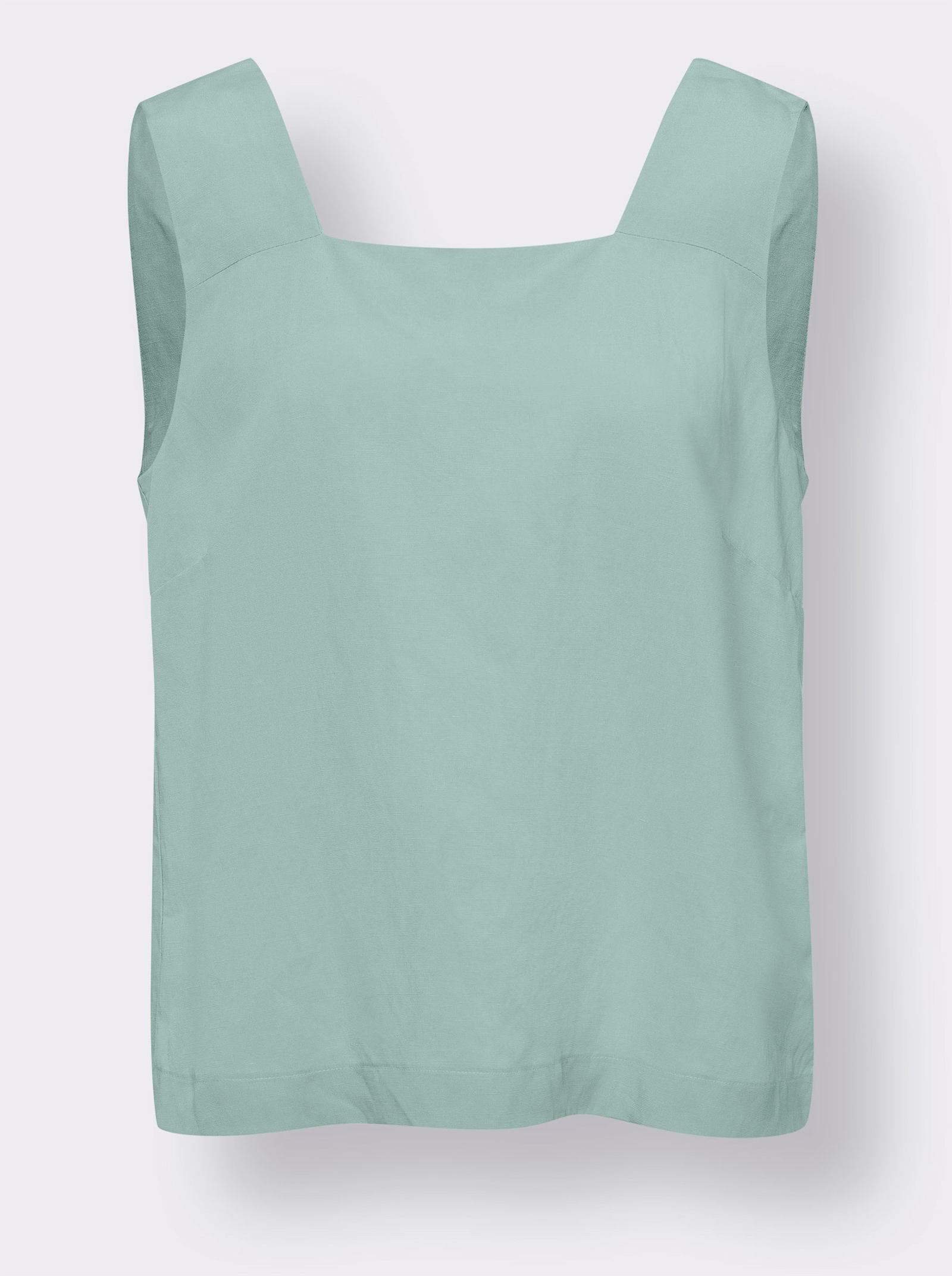 heine Blusentop mit Leinen-Anteil - kalkmint